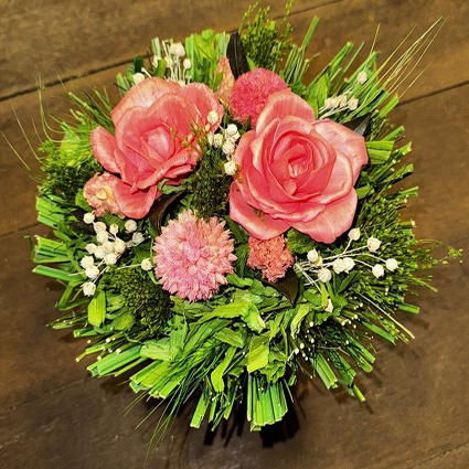 Boeket gedroogde rozen