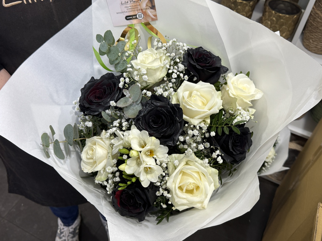 Boeket Zwart & Wit